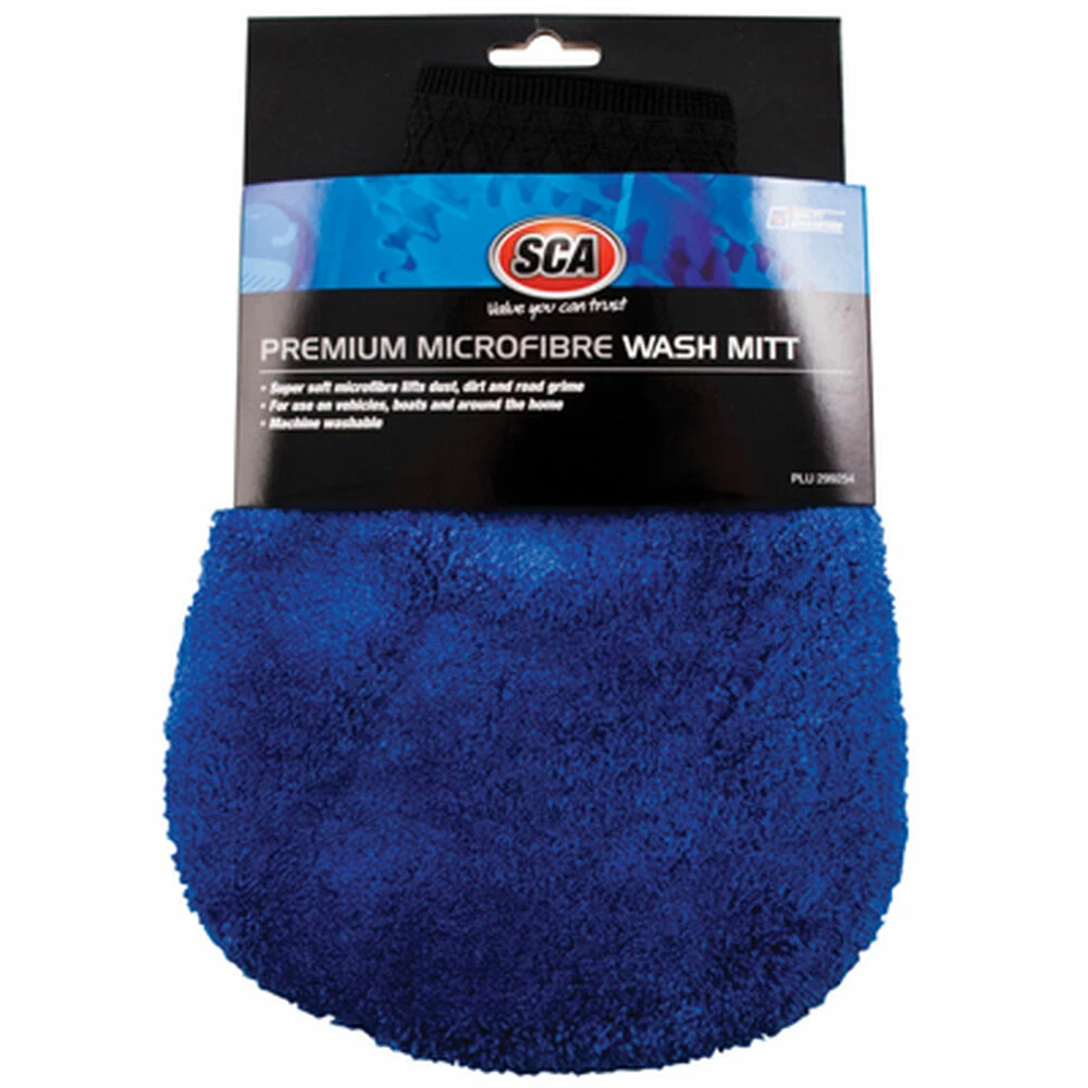 SCA Premium Microfibre Wash Mitt 3 SCA Premium Microfibre Wash Mitt