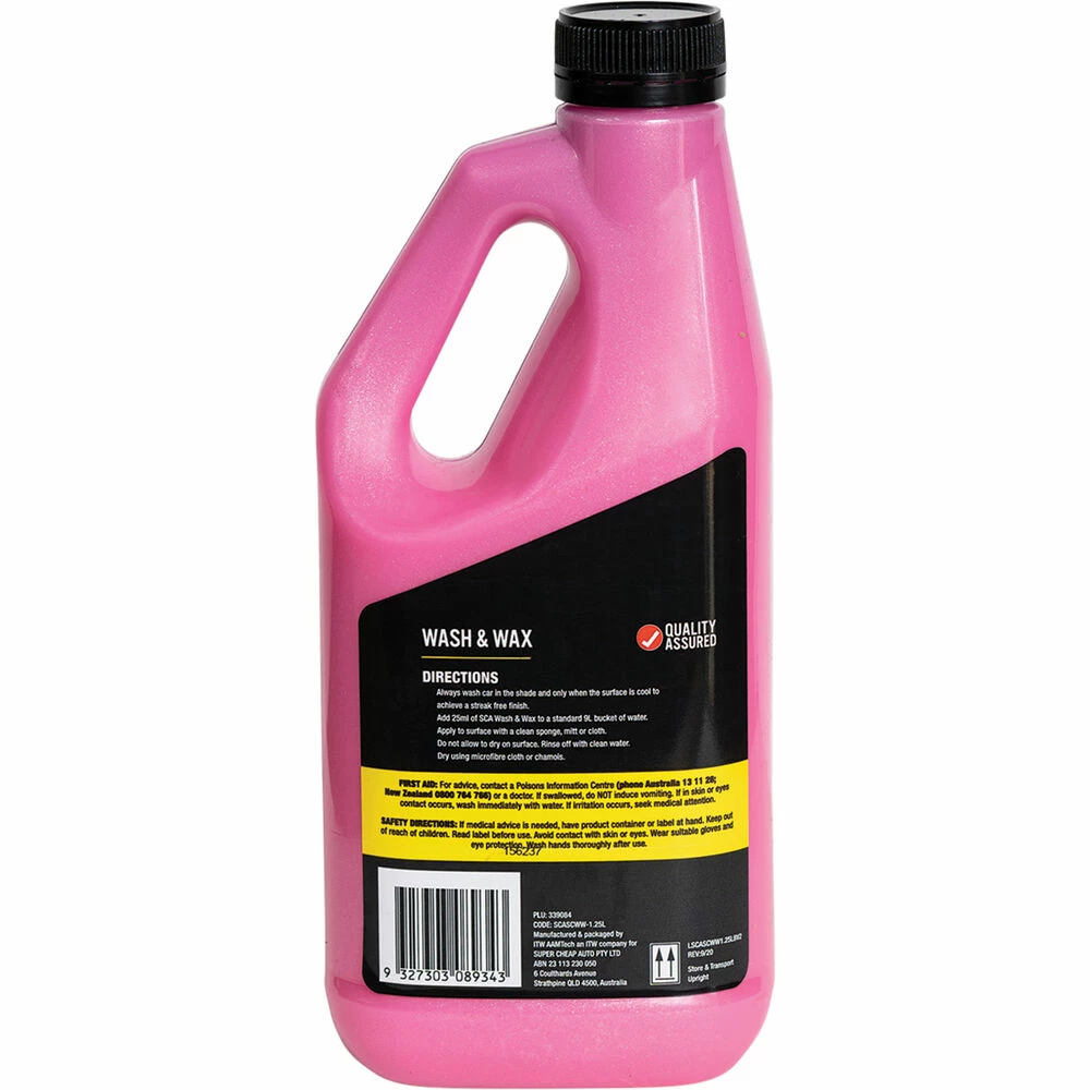 SCA Concentrate Wash & Wax 1.25 Litre 4 SCA Concentrate Wash & Wax 1.25 Litre - Image 2
