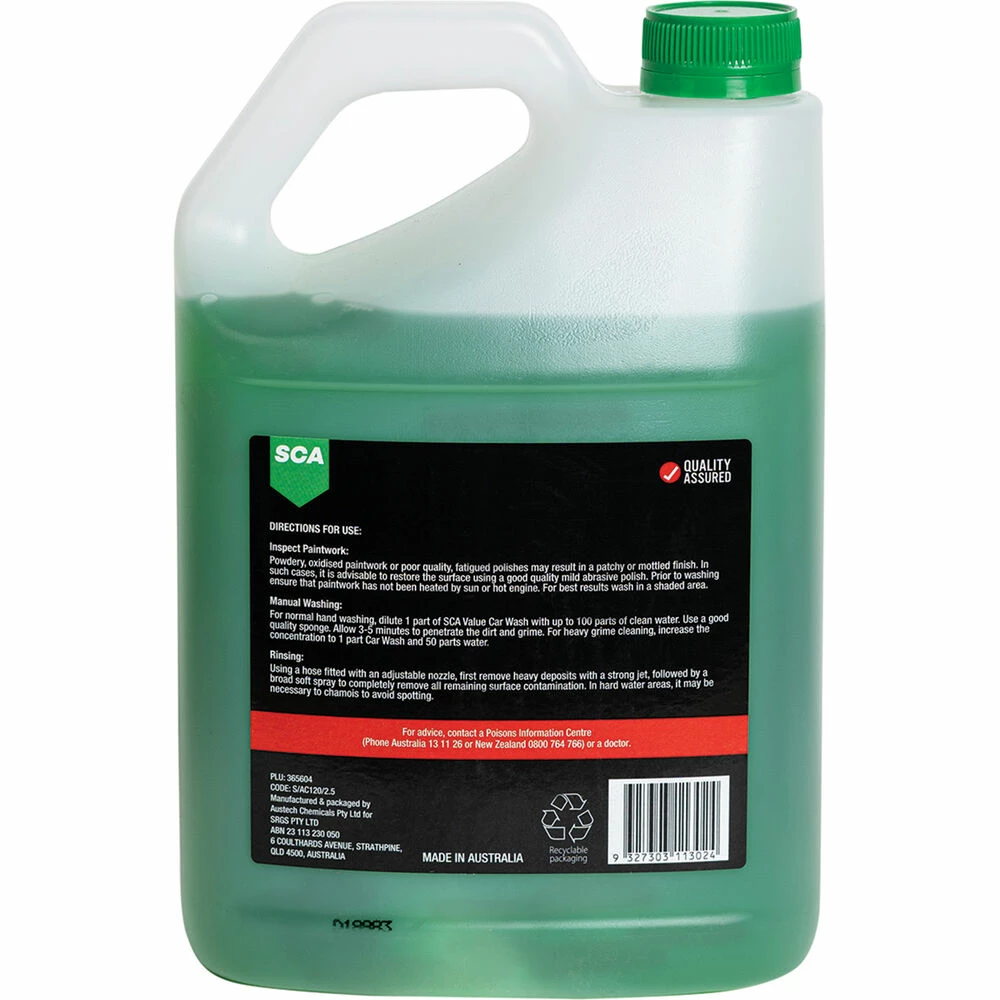 SCA Value Car Wash 2.5 Litre 4 SCA Value Car Wash 2.5 Litre - Image 2