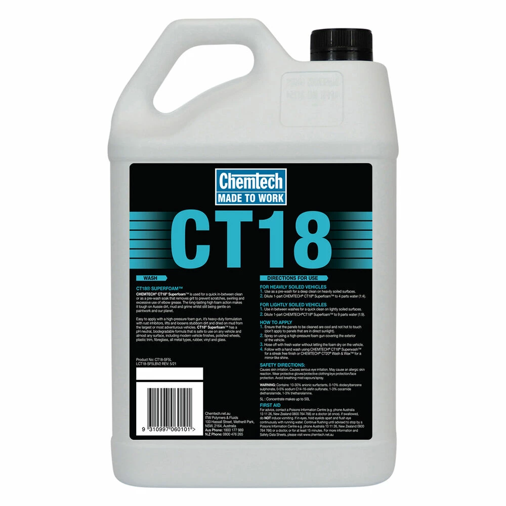 Chemtech CT18 Superfoam 5L 4 Chemtech CT18 Superfoam 5L - Image 2