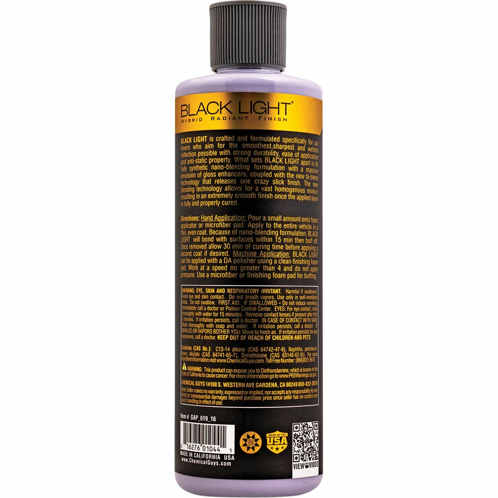 Chemical Guys Black Light Sealant 473mL 4 Chemical Guys Black Light Sealant 473mL - Image 2