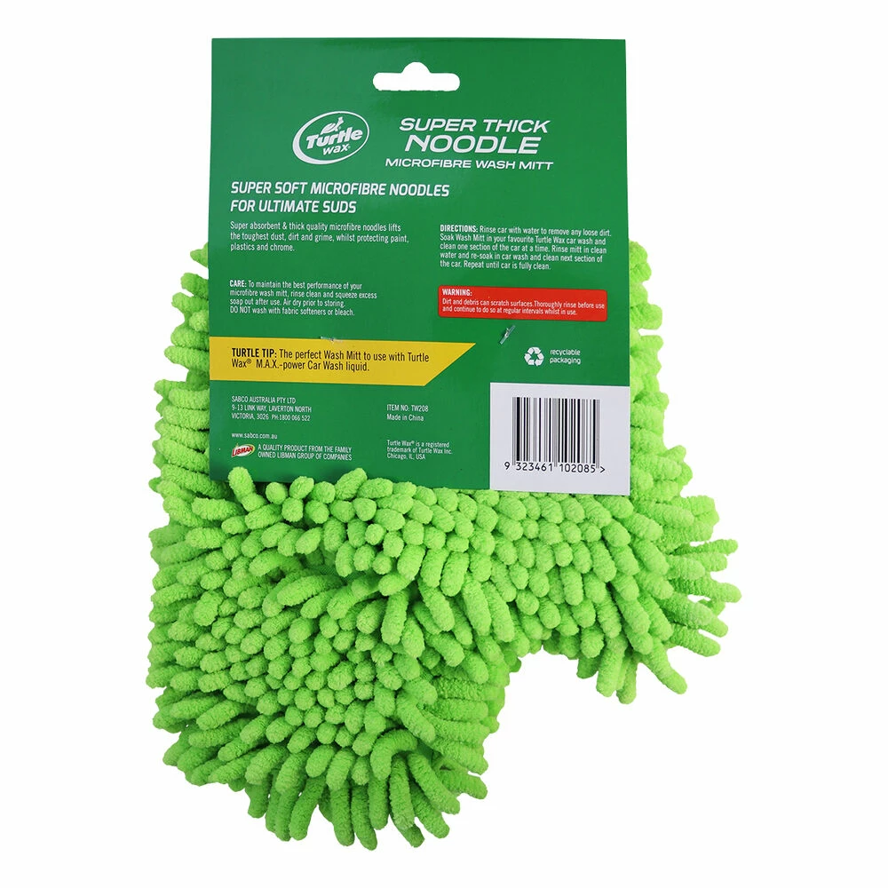 Turtle Wax Super Thick Noodle Microfibre Wash Mitt 5 Turtle Wax Super Thick Noodle Microfibre Wash Mitt - Image 3