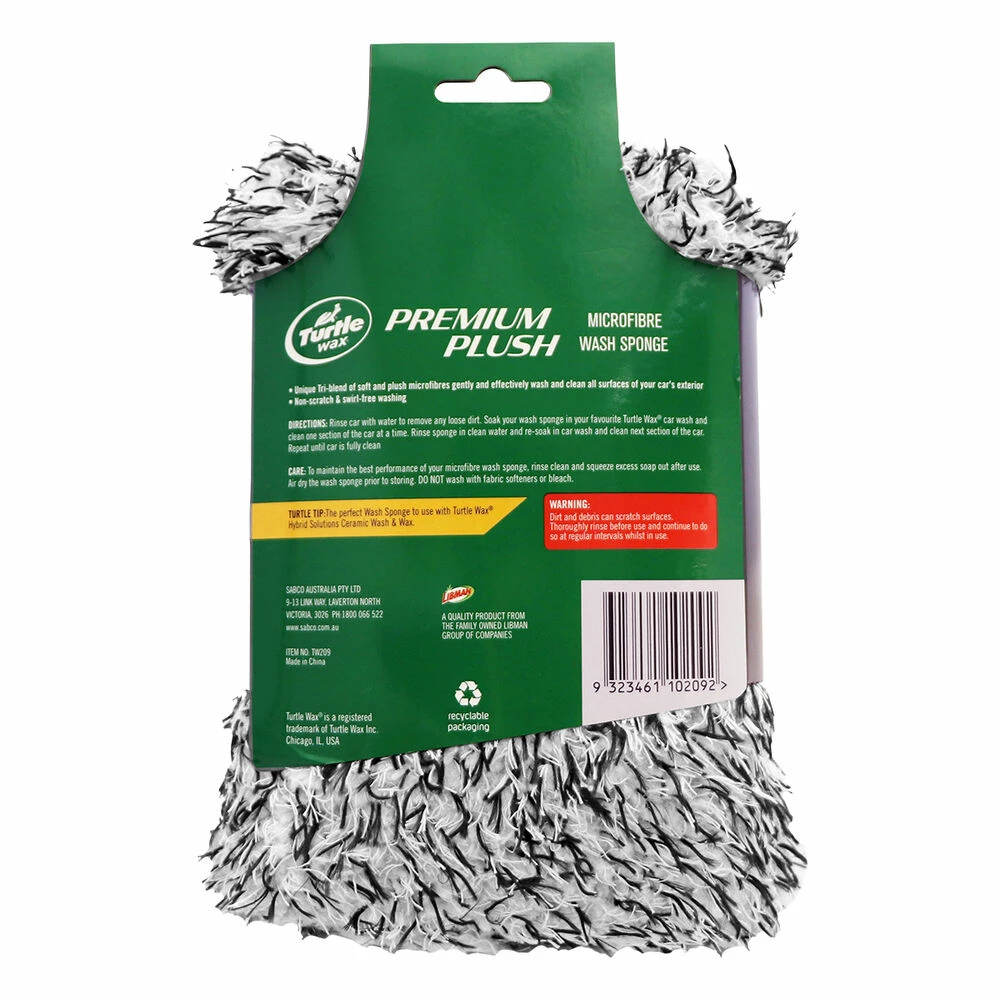 Turtle Wax Premium Plush Microfibre Wash Sponge 5 Turtle Wax Premium Plush Microfibre Wash Sponge - Image 3