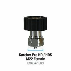 Bowden's Own Snow Cannon Adaptor - Karcher Pro Hd/Hds M22 Female, BOADAPTER3