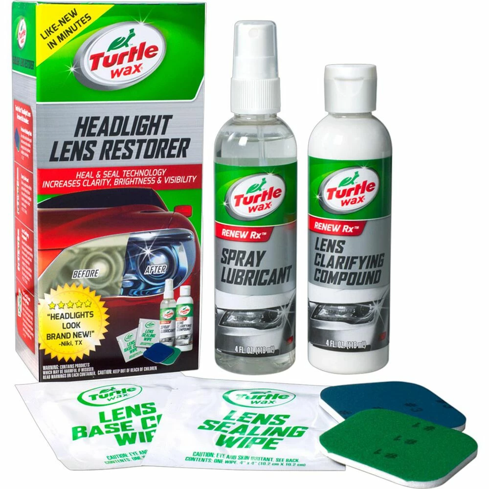 Turtle Wax Headlight Restorer Kit 3 Turtle Wax Headlight Restorer Kit