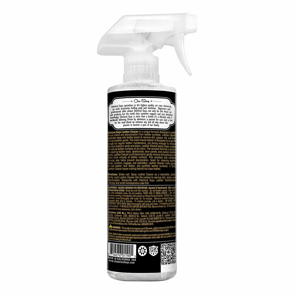 Chemical Guys Leather Cleaner 473mL 4 Chemical Guys Leather Cleaner 473mL - Image 2