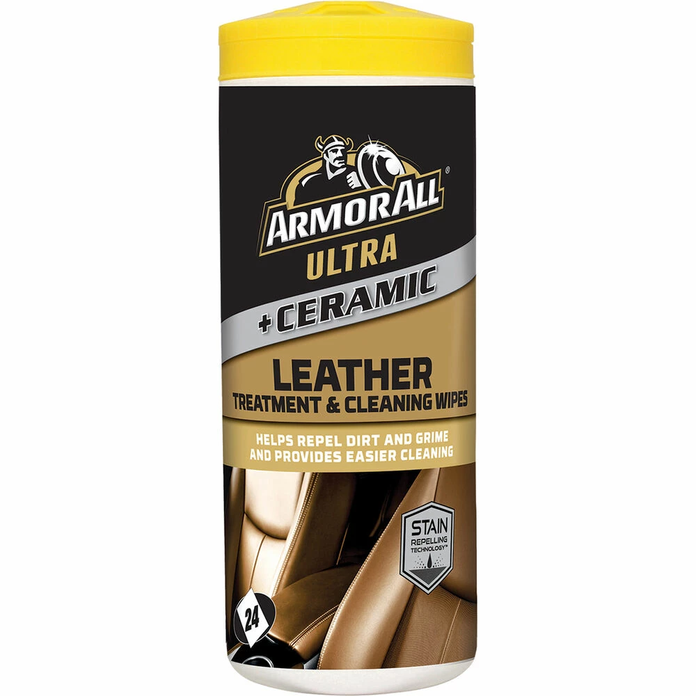 Armor All Ultra Ceramic Leather Cleaning Wipes 24 Pack 2 Armor All Ultra Ceramic Leather Cleaning Wipes 24 Pack
