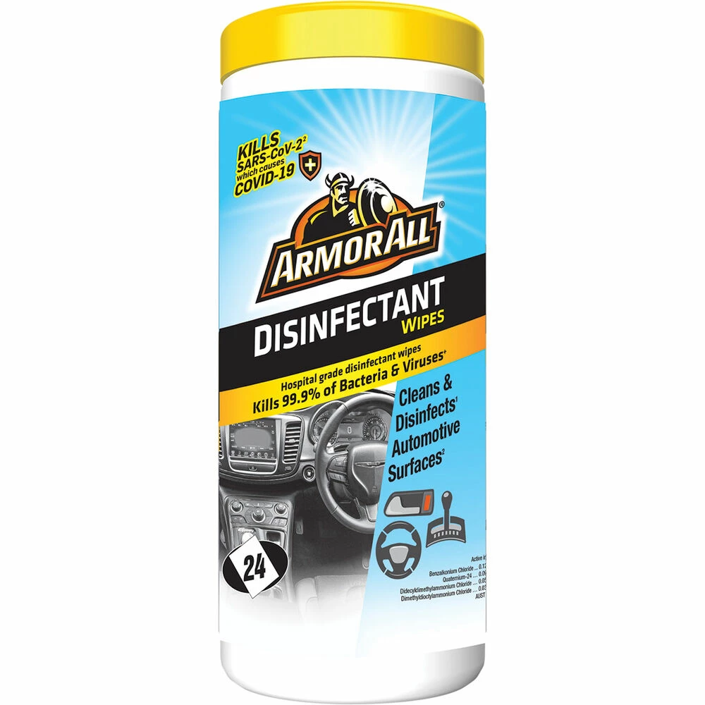 Armor All Disinfectant Wipes 24 Pack 3 Armor All Disinfectant Wipes 24 Pack