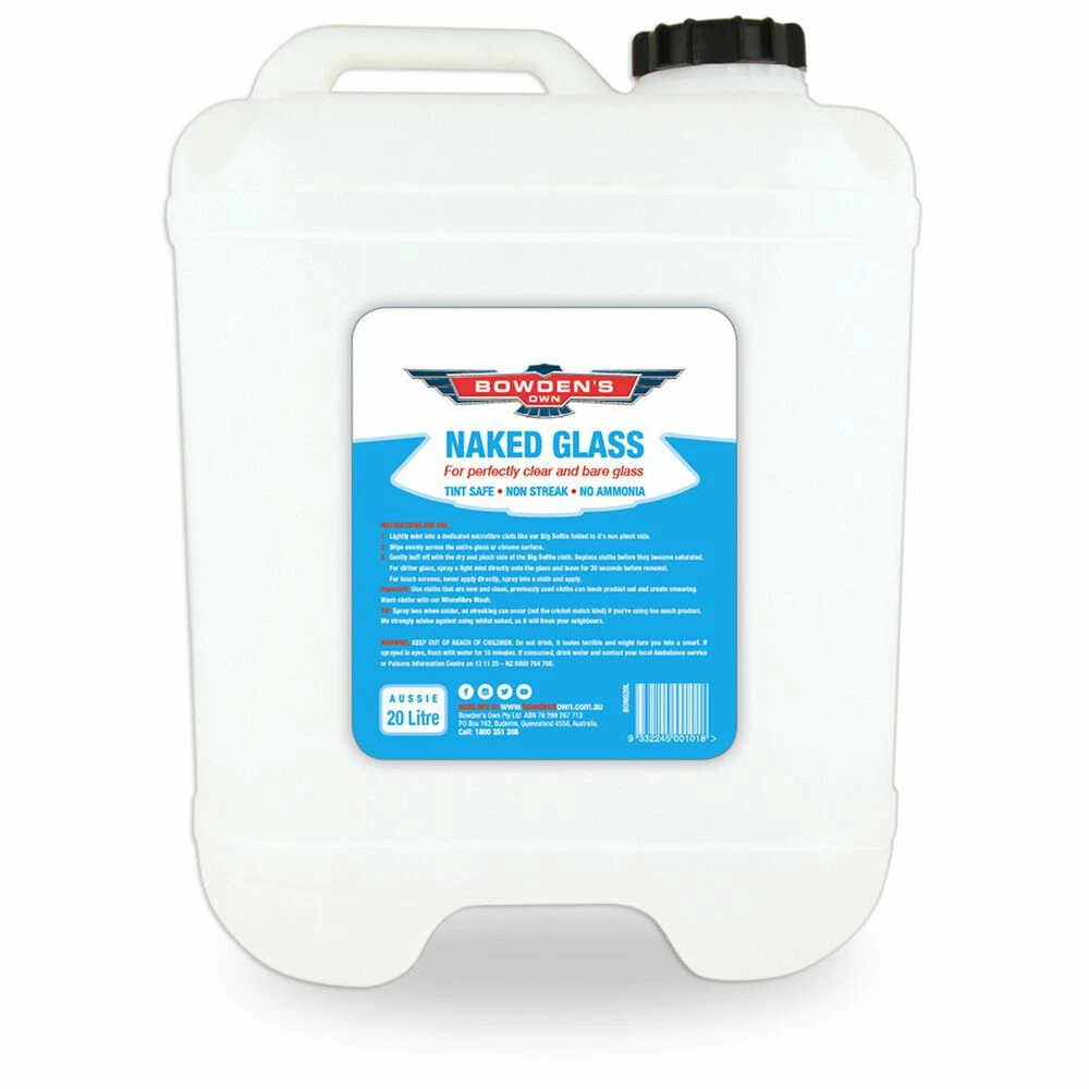 Bowden's Own Naked Glass Cleaner 20L Value Pack BONG20L 3 Bowden's Own Naked Glass Cleaner 20L Value Pack BONG20L